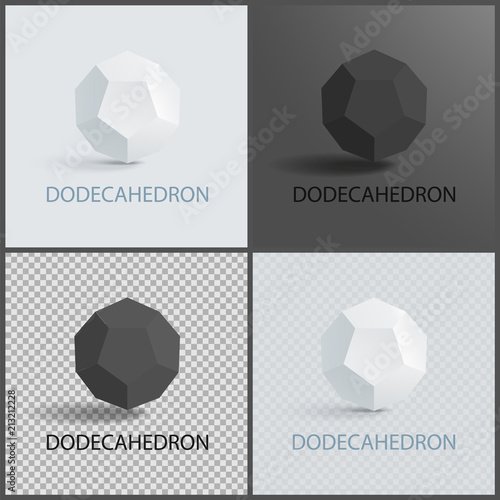 Dodecahedron Three-Dimensional Shape Plane Faces