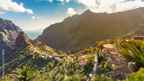 Masca village, the most famous tourist destination in Tenerife, Spain. photo