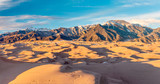 Winter sunset in Great Sand Dunes National Park, Colorado