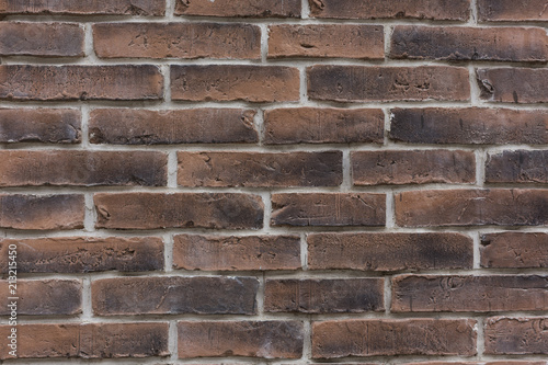 old dirty brown bricks wall pattern texture background