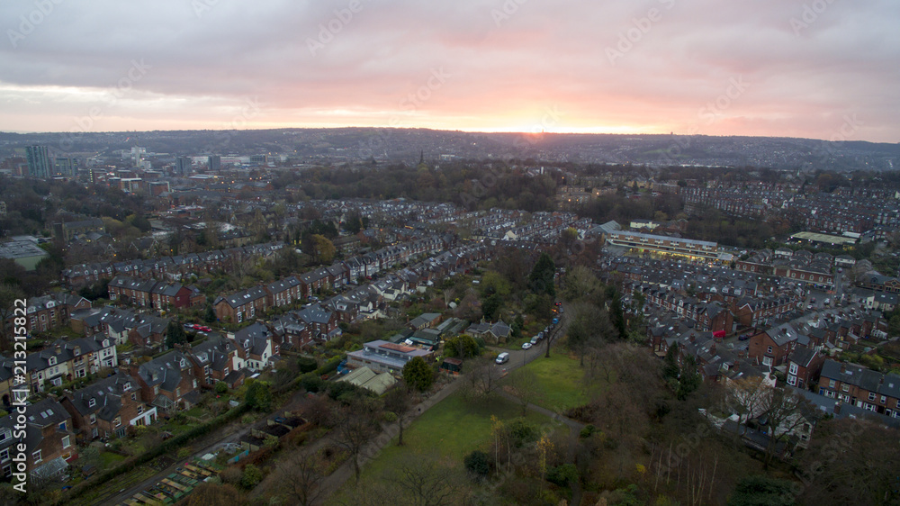 Aerial Drone Shot in Sheffield