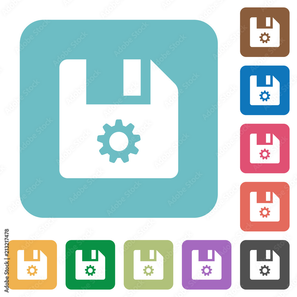 File settings rounded square flat icons File settings rounded square flat icons