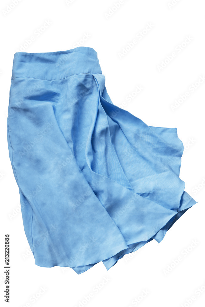 Silk skirt isolated