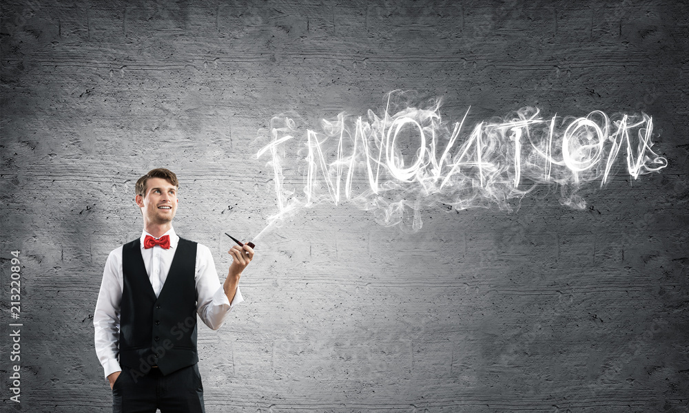Conceptual image of young businessman. Conceptual image of young businessman.