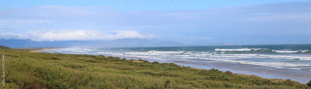 Panorama of Sandy Point coastline
