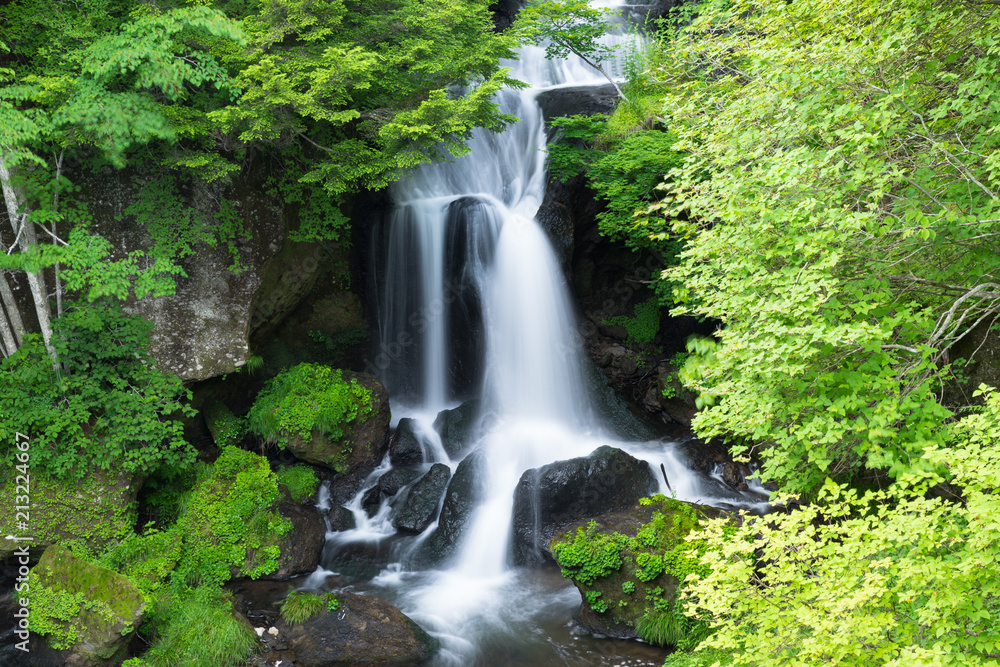 Ryuzu Falls (Dragon's Head Waterfall) at Nikko National Park Ryuzu Falls (Dragon's Head Waterfall) at Nikko National Park