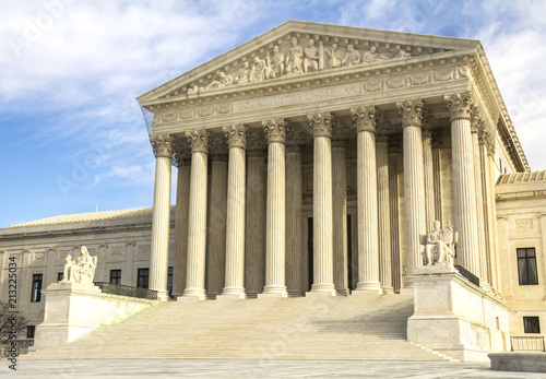 Supreme Court building in Washington, DC, United States of America