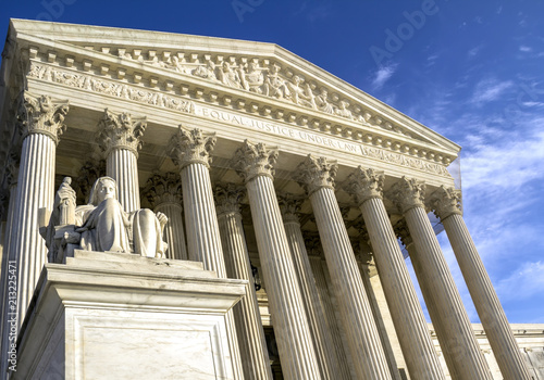 Supreme Court building in Washington, DC, United States of America