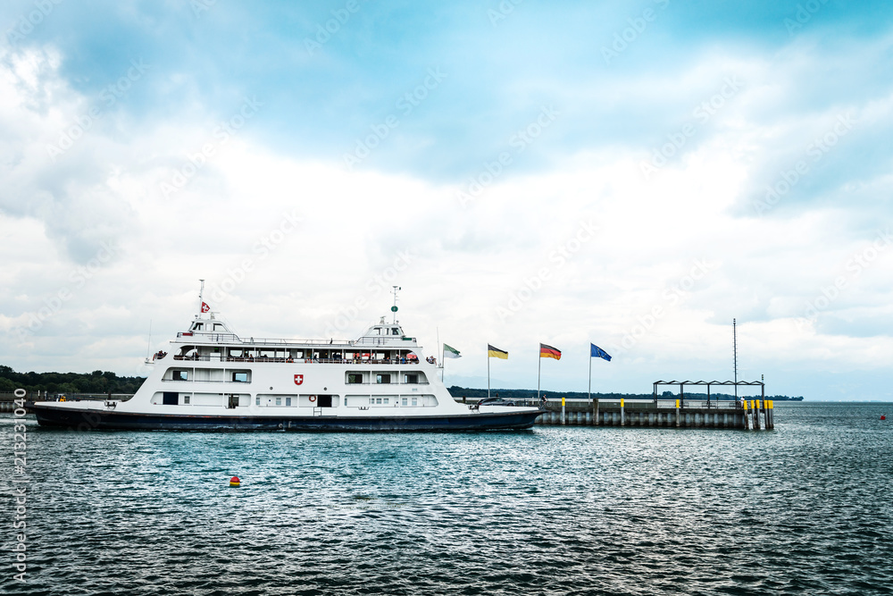 Sightseeing cruise at Lake Constance Harbor, Germany