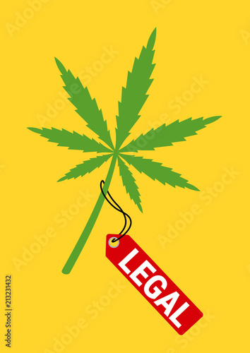Cannabis and marijuana is decriminalized and legal to consume, distribute and cultivate. Freedom of cultivation, distribution and consumption of drugs. Vector illustration