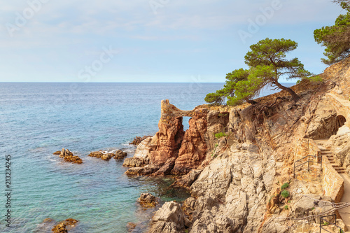 Mediterranean sea landscape. Lloret de Mar  Costa Brava  Spain.