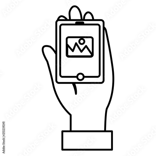 user with smartphone device