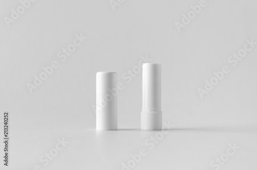 Lip balm packaging mock-up.