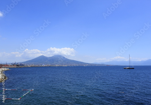 Panoramica su Napoli, Italia