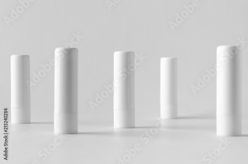 Lip balm packaging mock-up.