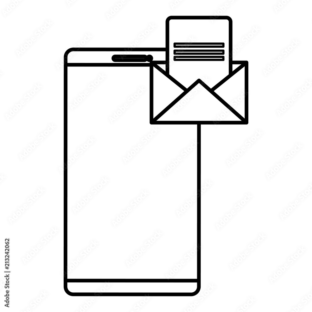 smartphone device with envelope mail smartphone device with envelope mail