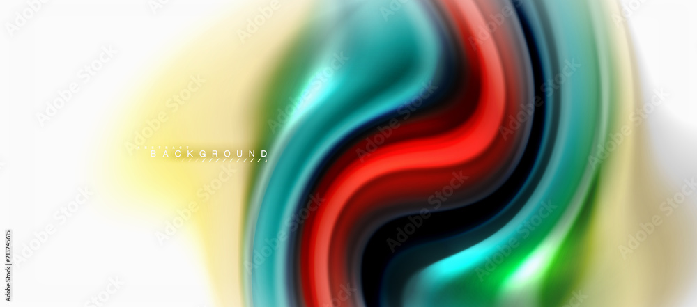 Fluid liquid mixing colors concept on light grey background, curve flow, trendy abstract layout template for business or technology presentation or web brochure cover, wallpaper Fluid liquid mixing colors concept on light grey background, curve flow, trendy abstract layout template for business or technology presentation or web brochure cover, wallpaper