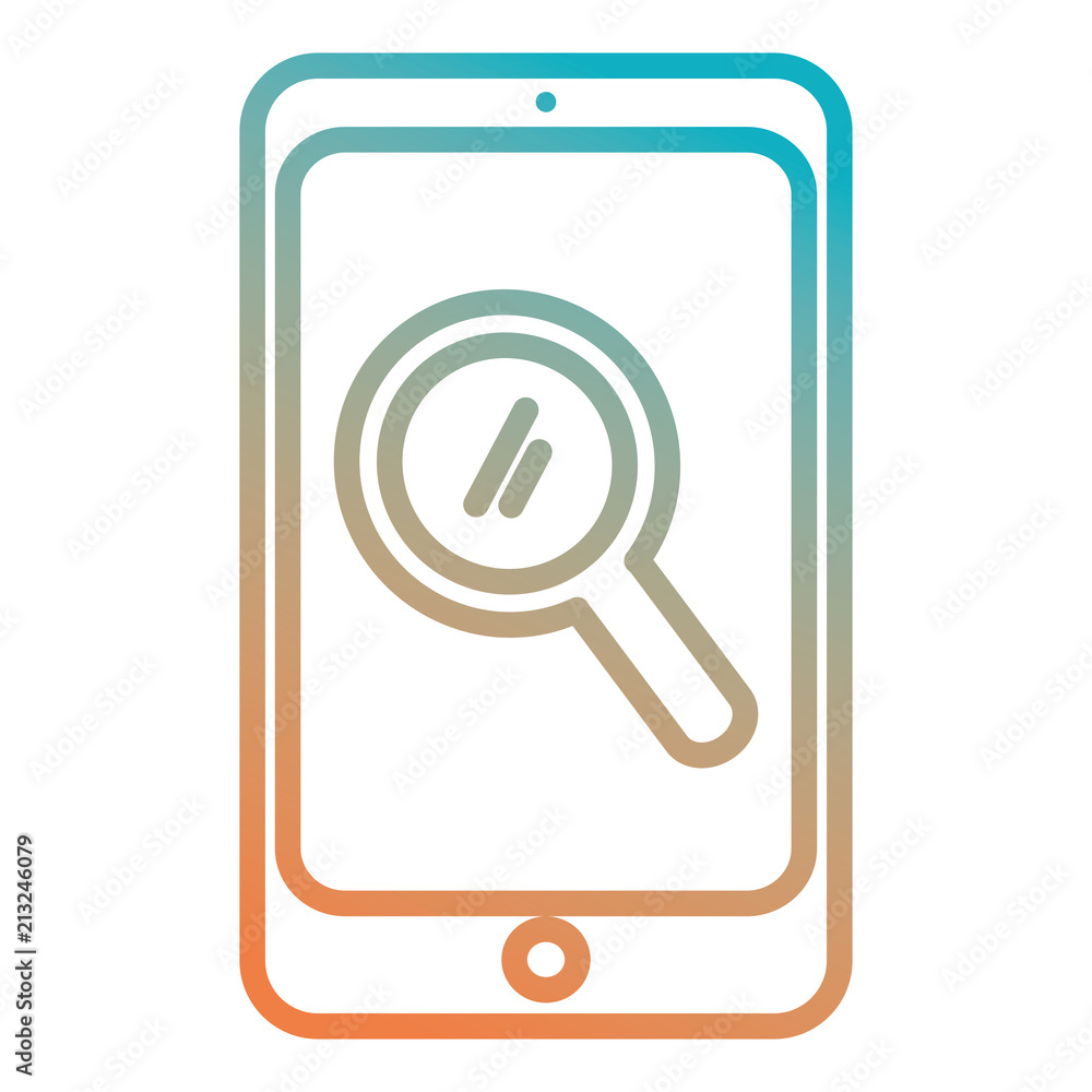 smartphone device with magnifying glass smartphone device with magnifying glass