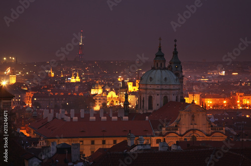 Panoramic view of Prague. Czech Republic