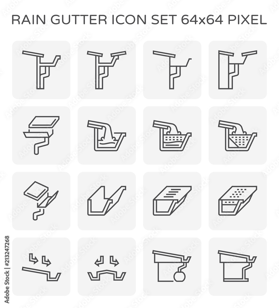 rain gutter icon rain gutter icon