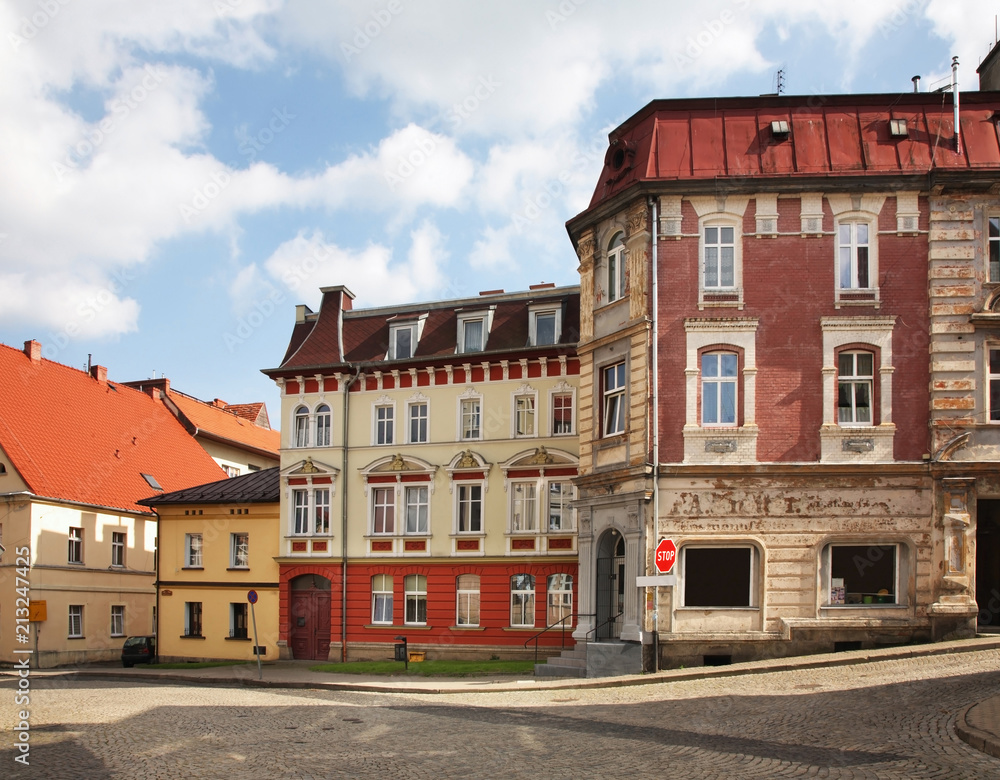 Old district of Duszniki-Zdroj. Poland
