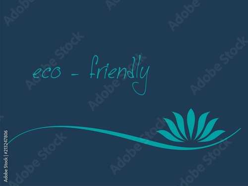 water lily , Buddha, Eco friendly business logo design