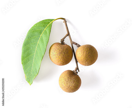 longan on white background