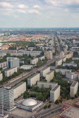 Aussicht auf Berlin aus dem Fernsehturm, Berlin, Deutschland