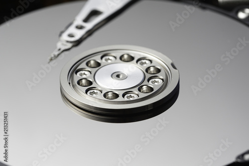 Close up hard disk