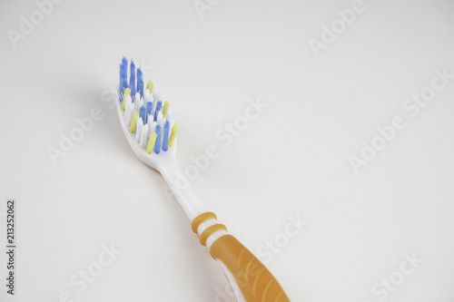 Toothbrush over a plain background