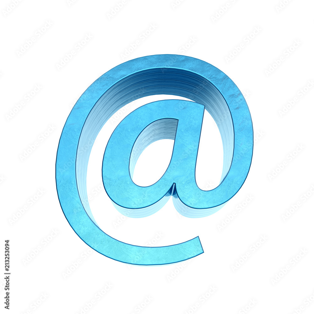 Metallic email symbol, 3d rendering Metallic email symbol, 3d rendering