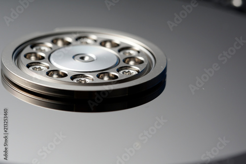 Close up hard disk