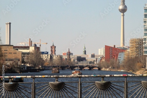 Berlin Panorama von der Oberbaumbrücke