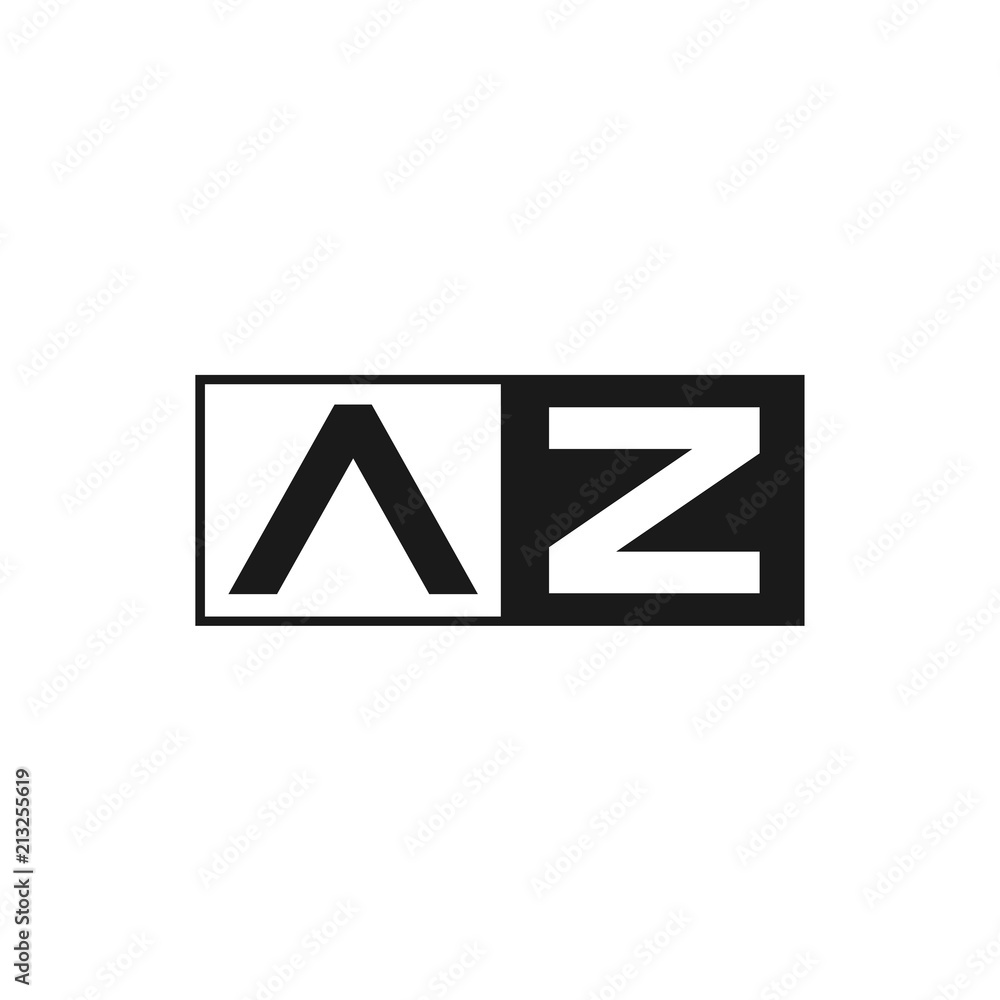 Initial Letter AZ Logo Template Design Initial Letter AZ Logo Template Design