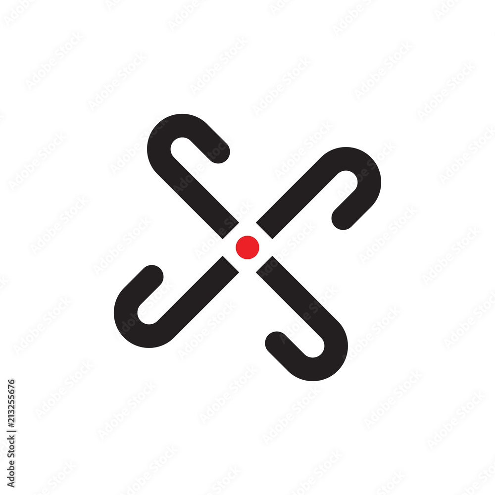 Fototapeta premium Rotation J logo letter design
