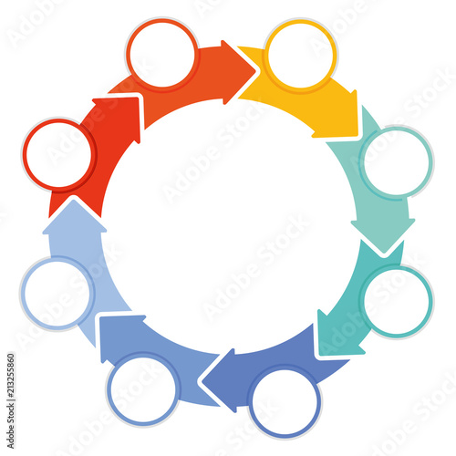 Arbeitsablauf Konzept information, Illustration