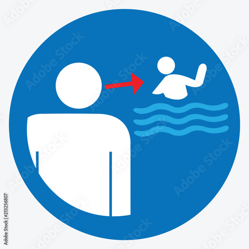 Keep children under supervision while swimming