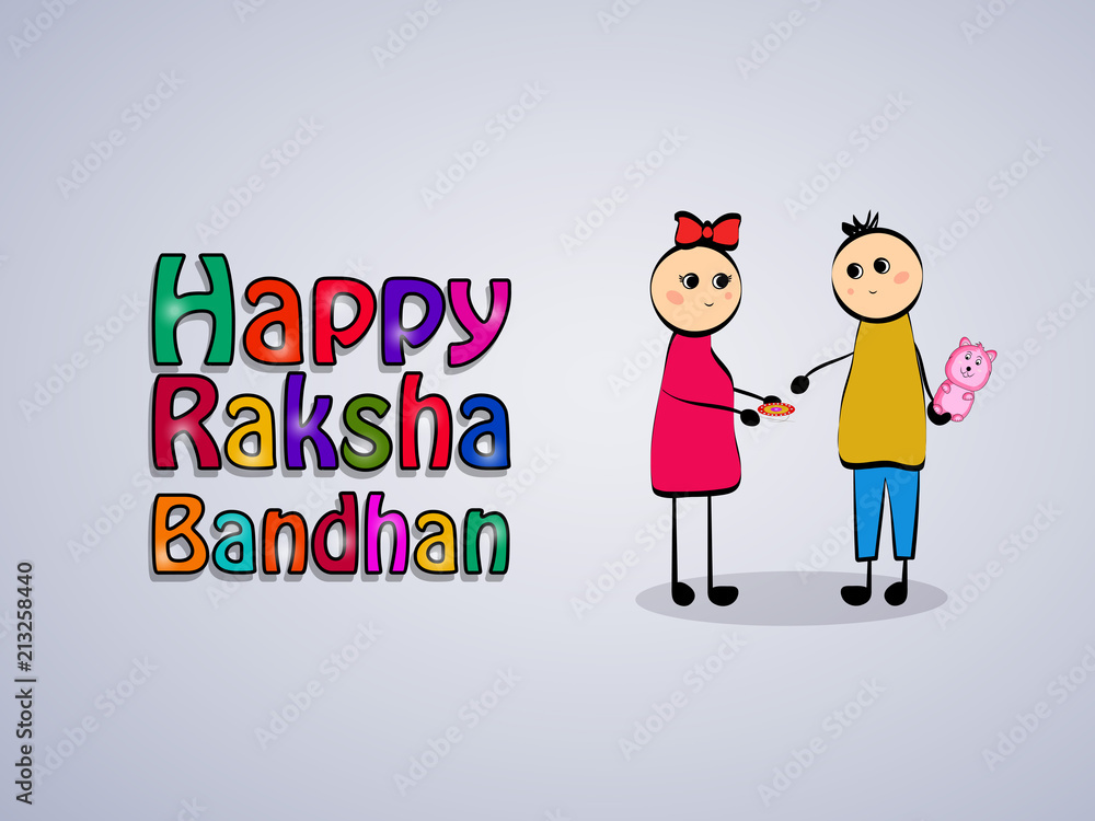 Illustration of background for the occasion of hindu religion festival Raksha Bandhan Illustration of background for the occasion of hindu religion festival Raksha Bandhan