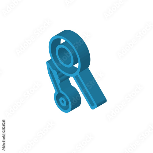 Loupe isometric right top view 3D icon