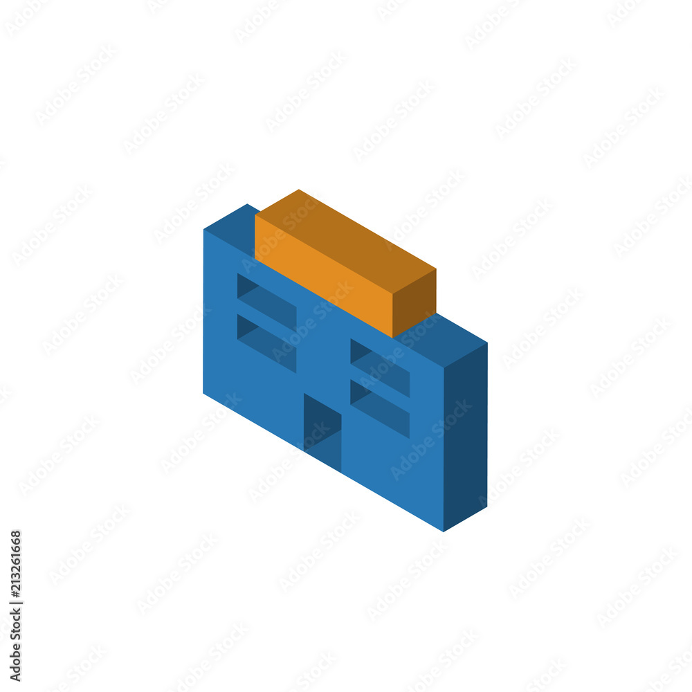 Mall isometric right top view 3D icon