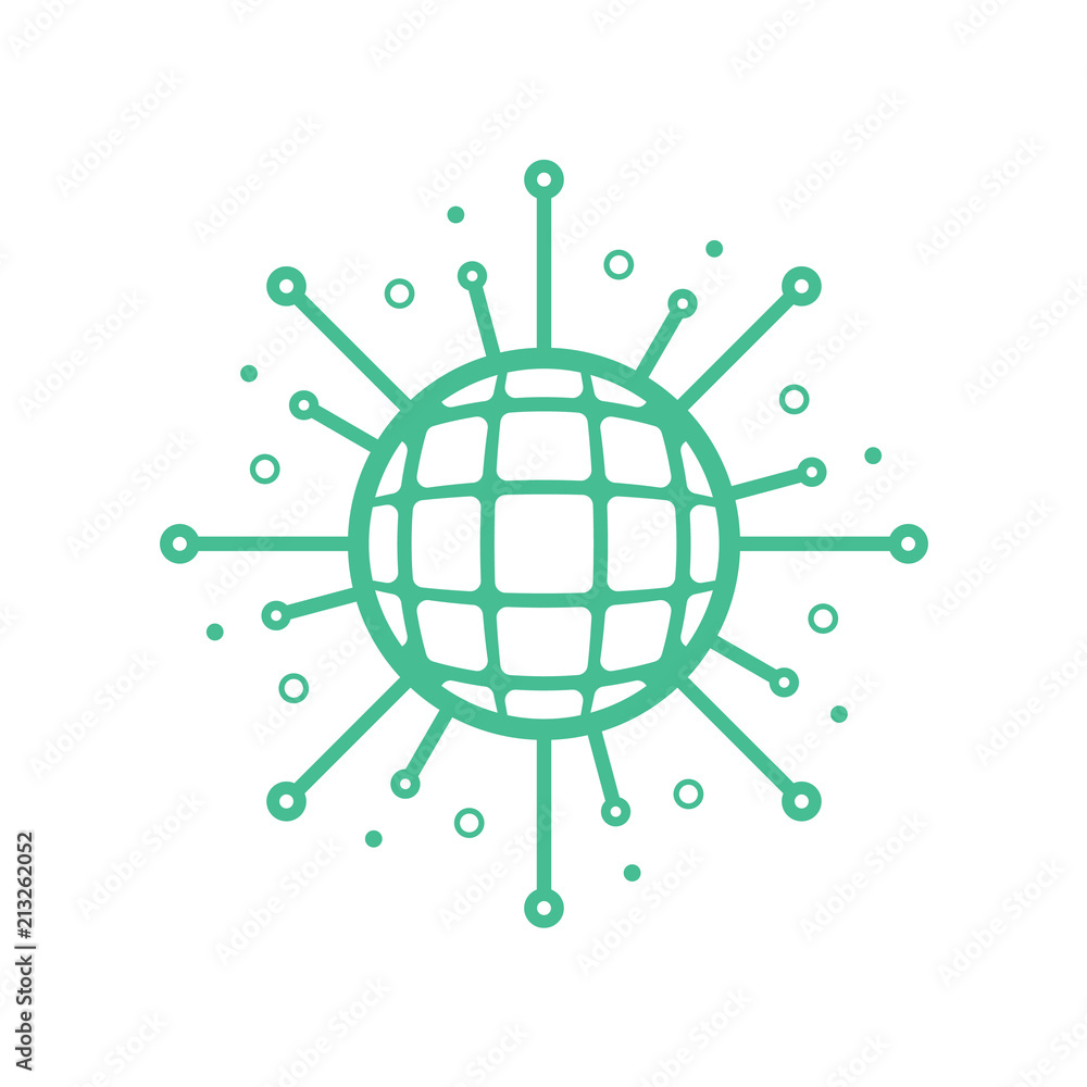 Sharing Global Icon Logo Design Element