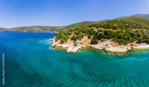 Strand von Kufala  Trikeri-Milina  Region Volos  Meerenge von Trikiri  Halbinsel Pilion  Pagaitischer Golf  Griechenland