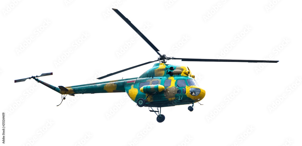 Fototapeta premium helicopter isolated on white background