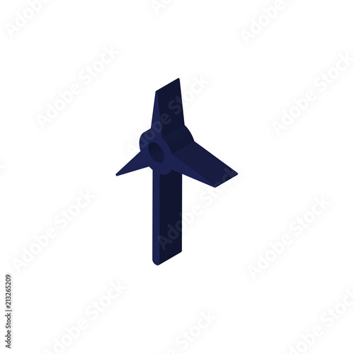 Eolian Energy isometric right top view 3D icon