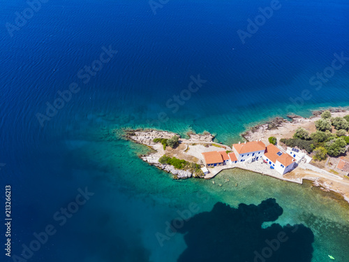 Bucht von Tzasteni, Trikeri-Milina, Region Volos, Meerenge von Trikiri, Halbinsel Pilion, Pagaitischer Golf, Griechenland © David Brown