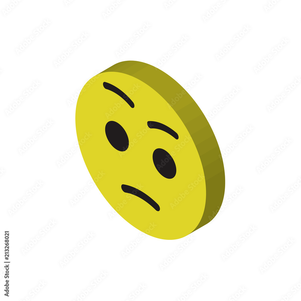 Fototapeta premium Cat isometric right top view 3D icon