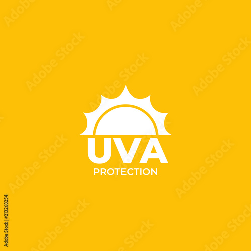 UVA protection vector label