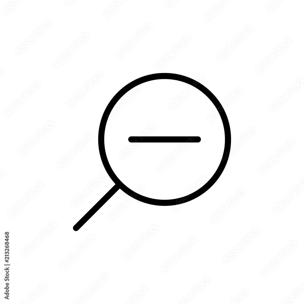 Zoom line out icon. Magnifying icon Zoom line out icon. Magnifying icon