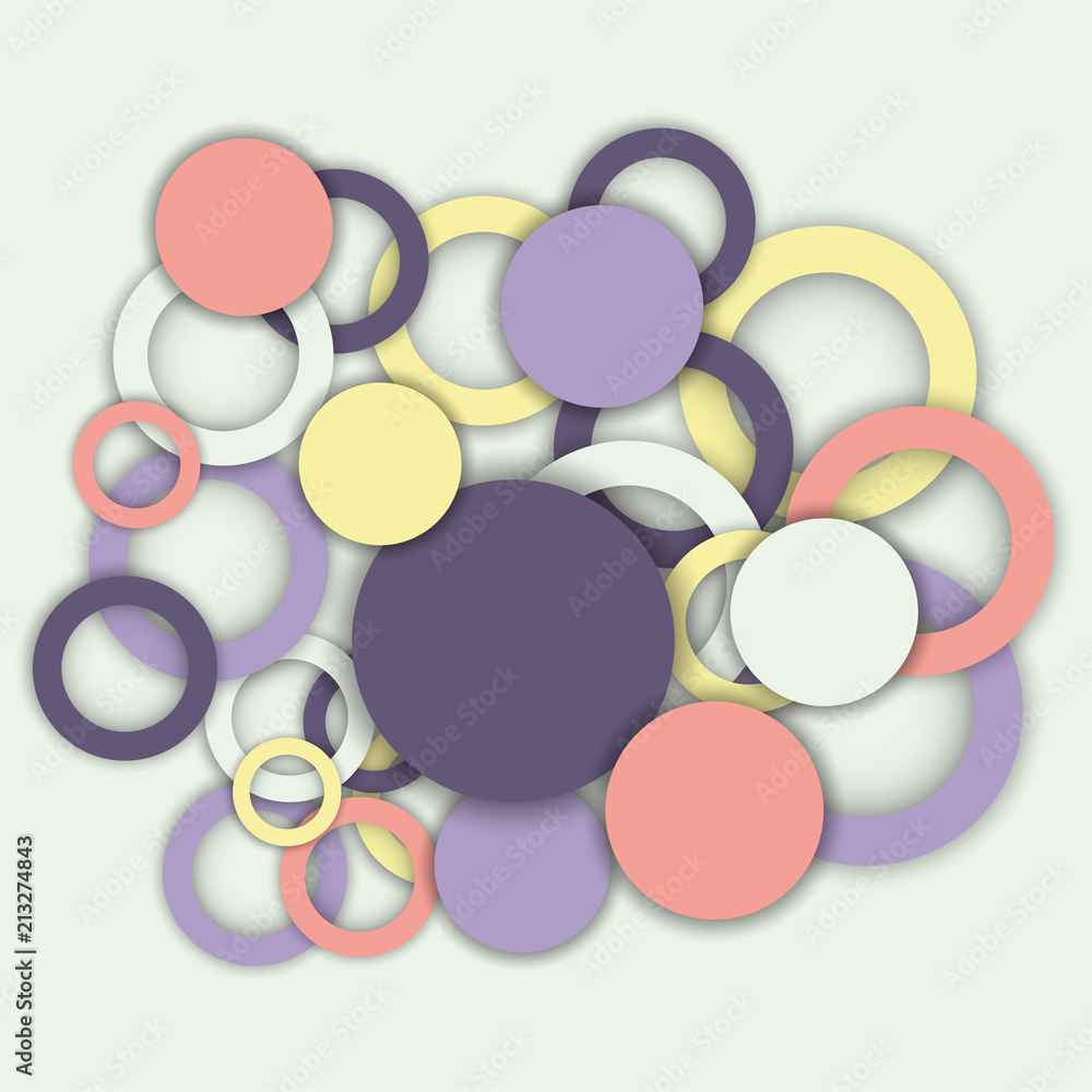 bright modern background, multicolored rings, circles bright modern background, multicolored rings, circles