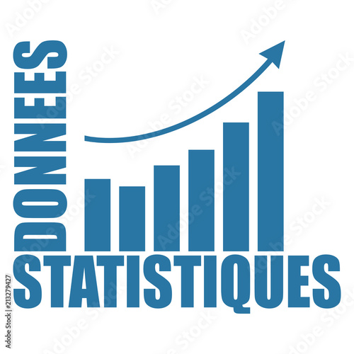 Logo données statistiques.